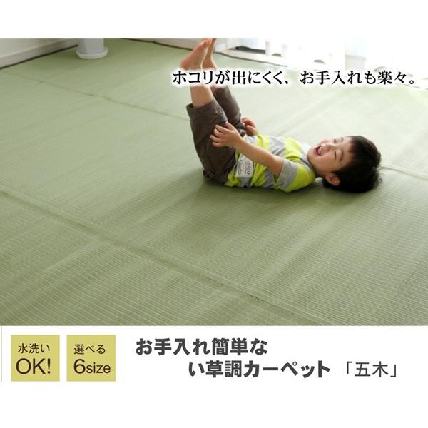PP カーペット 洗える 江戸間4.5畳 261 x 261 cm 丸洗い 子ども部屋 和室 洋室 ペット アウトドア フローリングマット カビ ダニ 対策 送料無料