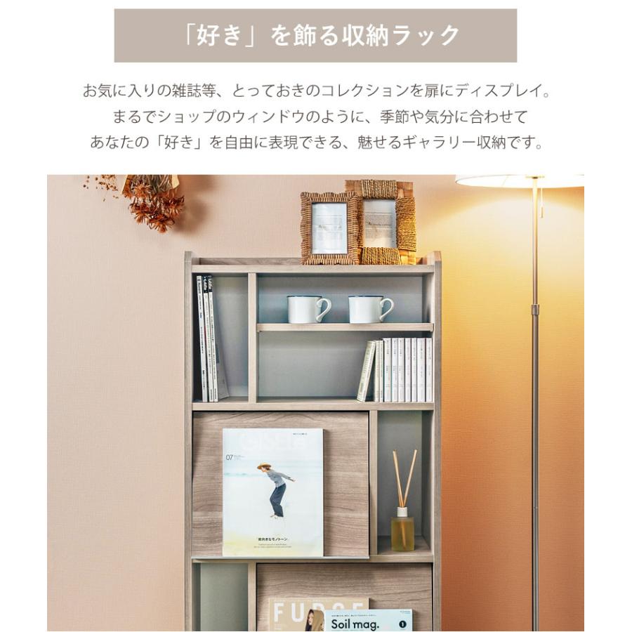 大洋（TAIYO） ディスプレイラック ミドルタイプ 日本製 フラップ扉 