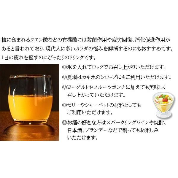 南高黄熟蜜梅(おうじゅくみつうめ)1本(710ml)ドリンク 梅ドリンク 梅