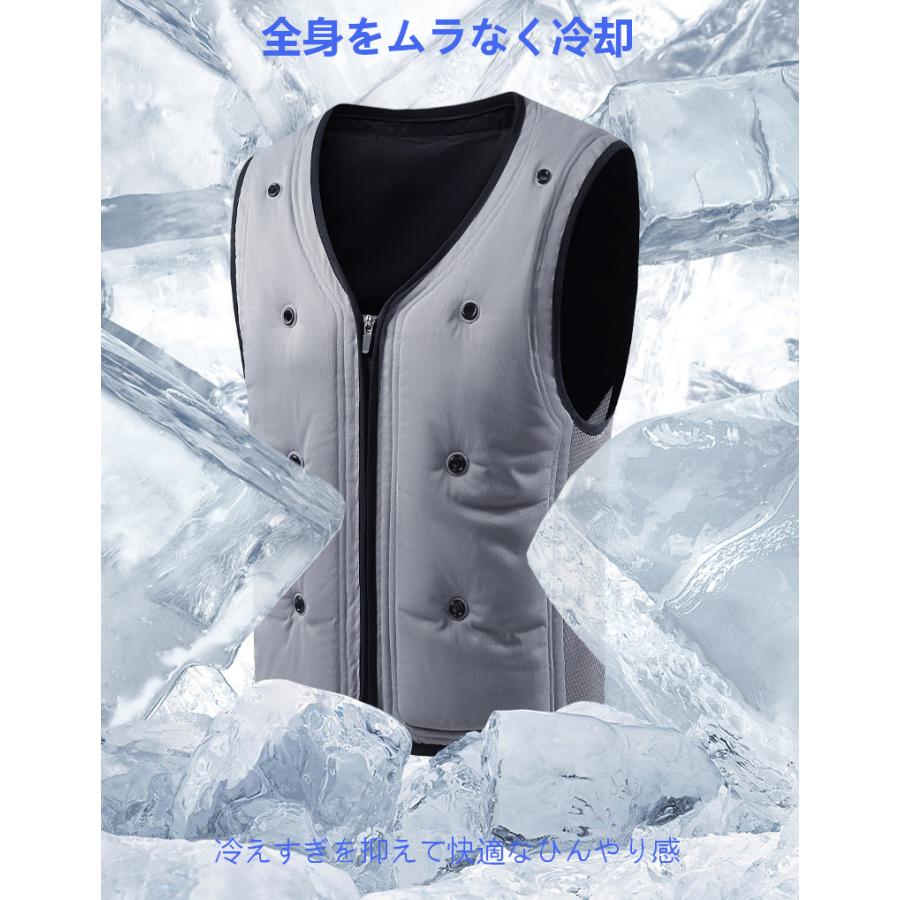 冷却ベスト 水冷ベスト アイスベスト 男女兼用 クールベスト 作業服 夏