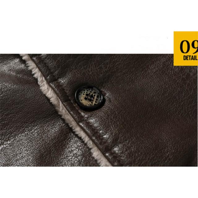 冬用レザージャケット メンズ バイクジャケット 防寒コート ジャンパー