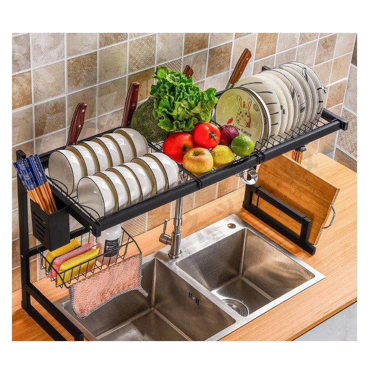 水切りラック 水切りかご シンク上 キッチン収納 収納ラック