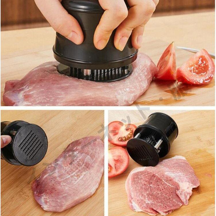堅い生地をたたいて柔らかくする道具です 筋切り 肉のスジ切り機 ミートソフター 肉を柔らかくする道具 肉たたき