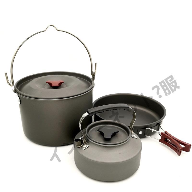 アウトドア調理器具セット 多点セット キャンプ用食器 父の日 アウトドア食器セット キャンピング鍋 屋外収納袋付き　防災キャンプ 登山用鍋 2-3人推薦 | ブランド登録なし | 02