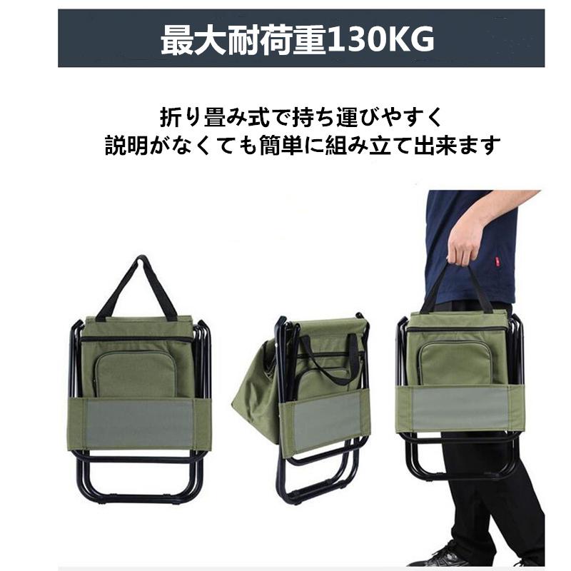 アウトドアチェア キャンプ椅子 イス バーベキュー アイスボックス 登山 釣り アウトドア用品 超軽量 アウトドア 折り畳み式 大容量収納 父の日 2022 夏 | ブランド登録なし | 01