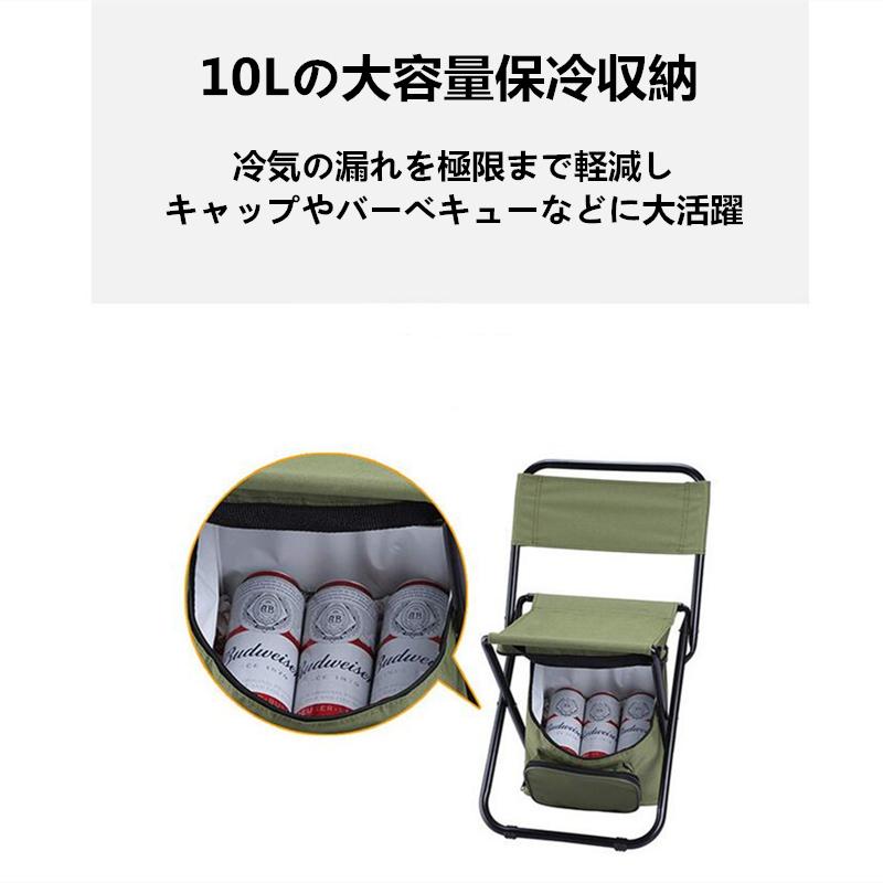 アウトドアチェア キャンプ椅子 イス バーベキュー アイスボックス 登山 釣り アウトドア用品 超軽量 アウトドア 折り畳み式 大容量収納 父の日 2022 夏 | ブランド登録なし | 02
