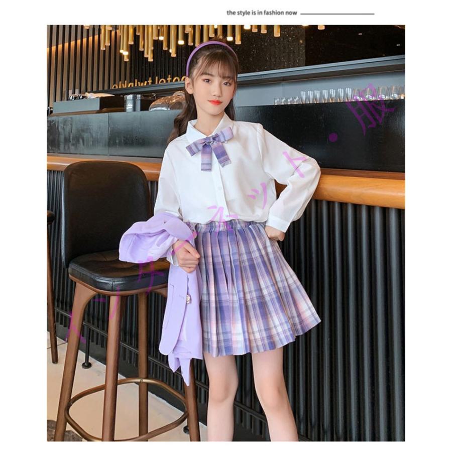 120size ラベンダー 薄紫 入学 卒園 発表会 フォーマル 式典 Catherine Cottage フォーマル 発表会 卒園式 入学式 レース襟