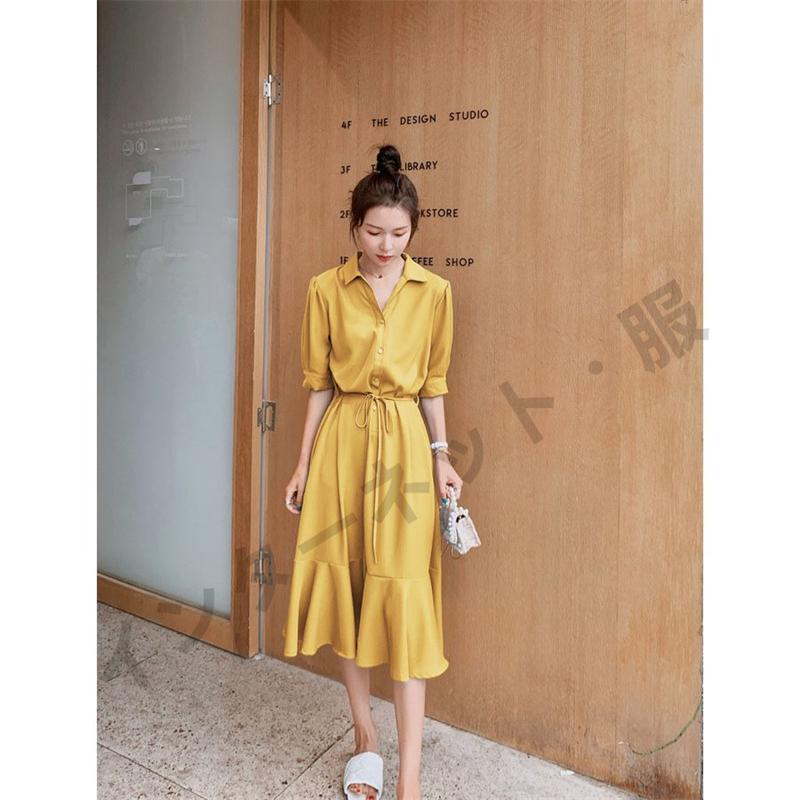 送料無料 シャツワンピース レディース 20代 キレイめ マキシ丈