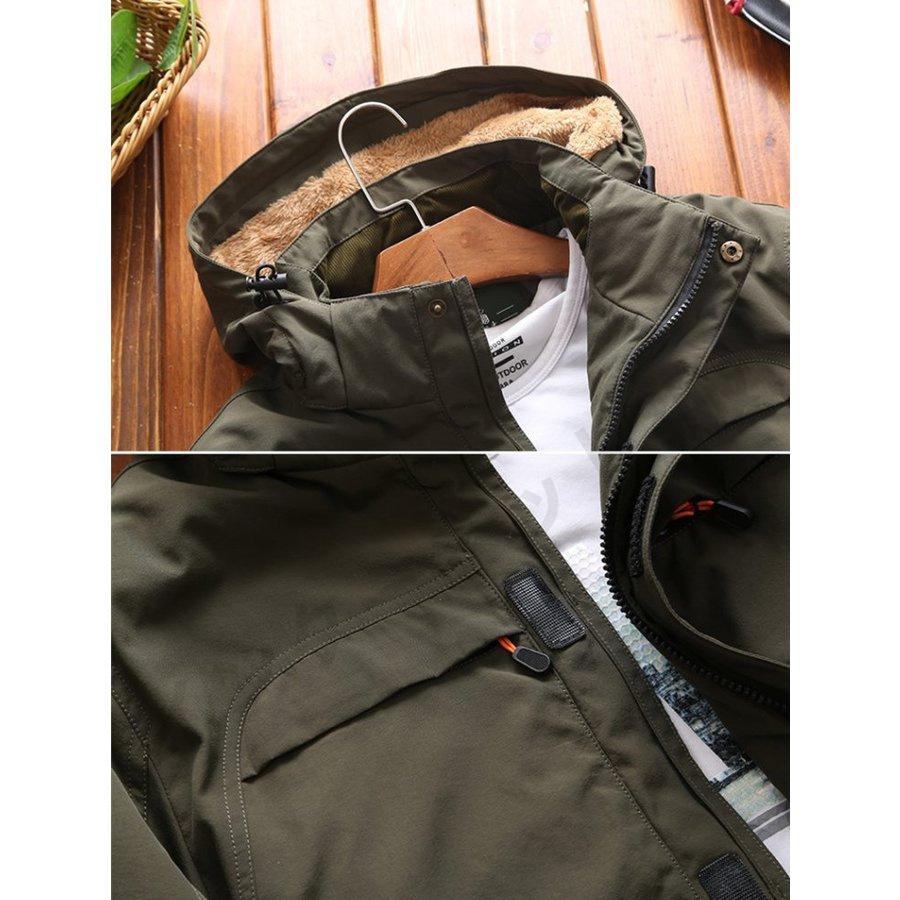 ミリタリージャケット メンズ ジャケット コート 冬 裏起毛 暖かい