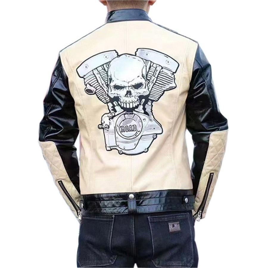 【羊革】　90s 本革レザー　ライダースジャケット　バイカー　ビンテージ　ラム ラム革ジャケット バイカー バイク用ジャケット ロック風 本革