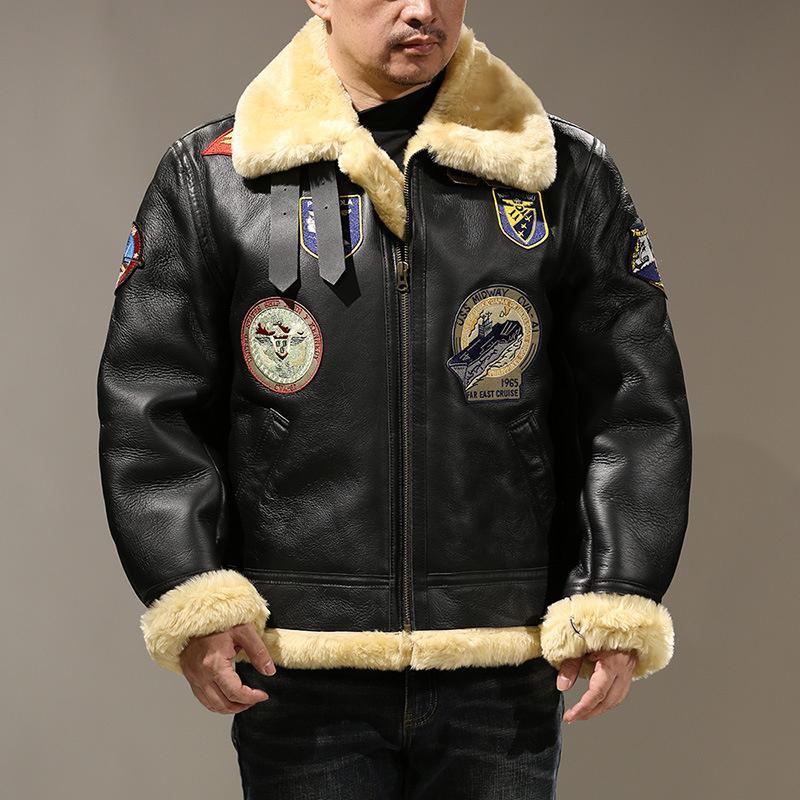 B-3ムートンジャケット ムート B3 フライトジャケット 革ジャン B-3ムートンジャケット ムート B3 フライトジャケット 革ジャン