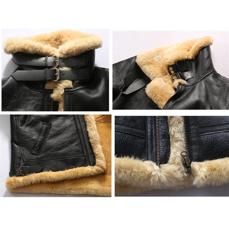 B-3ムートンジャケット ムートコート B3 フライトジャケット 革ジャン