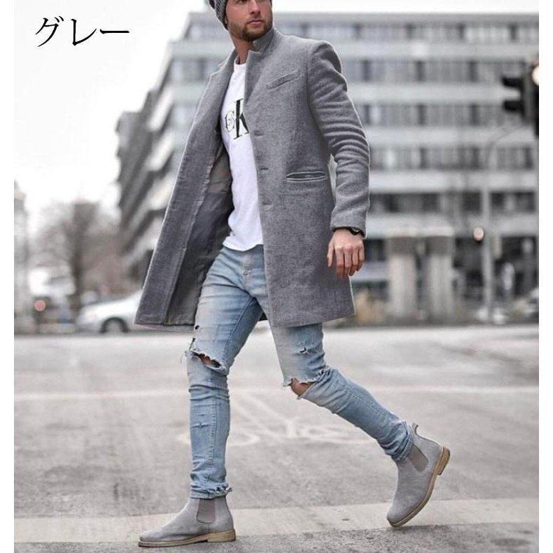 LITHIUM HOMME グレー チェスターコート 44 カシミア100% LITHIUM HOMME グレー チェスターコート 44 カシミア100%