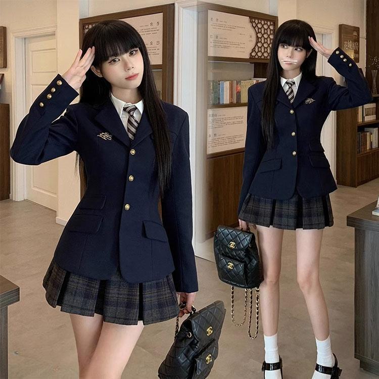 卒業式 スーツ 女の子 150 160 韓国 制服 ブレザー 卒服 フォーマル
