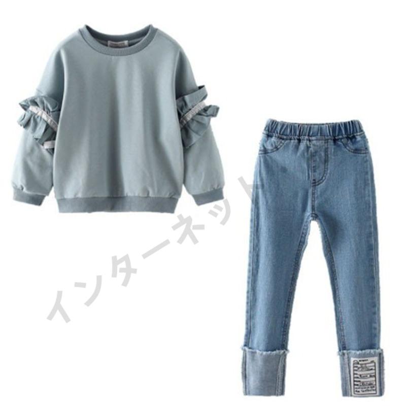 子供服 女の子 韓国子供服 セットアップ キッズ 秋服 長袖 トップス