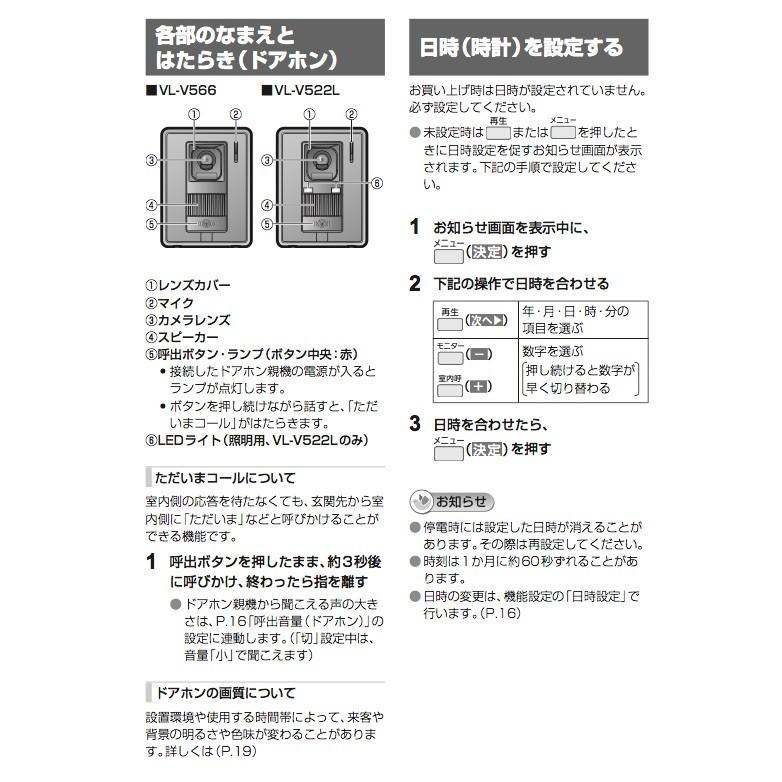 Panasonicパナソニック：テレビドアホン 電源直結式 増設モニター