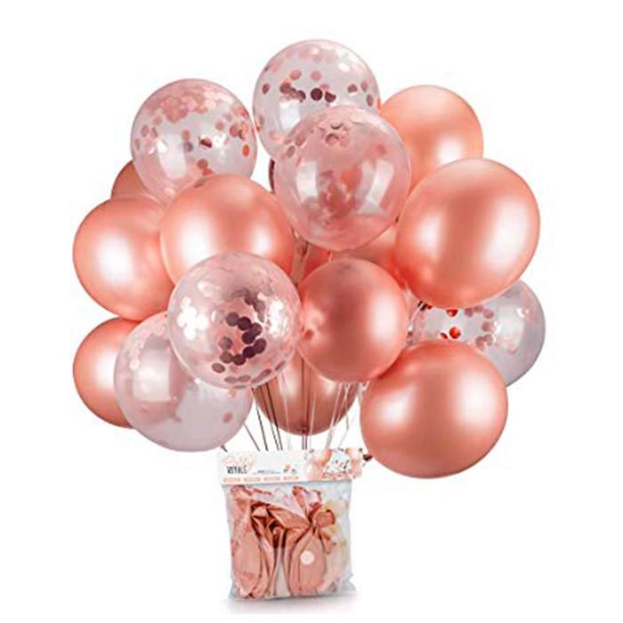 コンフェッティ バルーン セット 紙吹雪入り 可愛い ローズゴールド ゴム風船 女子会 ウエディング パーティー二次会 パーティーグッズ イベント 飾り デコ用 Zaizaishop 通販 Yahoo ショッピング