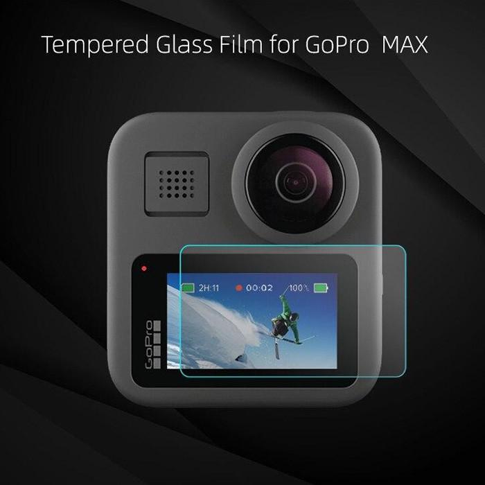 GoPro Max ガラスフィルム 強化ガラス 2枚入り 2.5D 正規品 液晶保護フィルム 指紋防止 傷防止 気泡防止 硬度9H 液晶保護 スクリーン プロテクター｜zaizai｜03