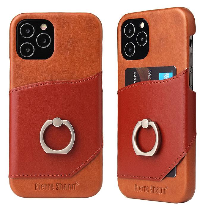Iphone12pro リング付き 一体型 本革 背面 Iphone12 ケース Iphone12promax Iphone12mini リングスタンド 回転リング スマホケース カード収納 スマホケース Zaizaishop 通販 Yahoo ショッピング