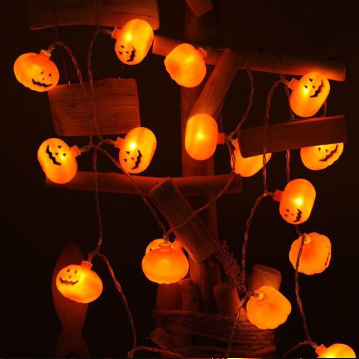 ハロウィン 装飾用 ライト LED20球 3ｍ ハロウィン飾り ジャックオーランタン かぼちゃおばけ パンプキン イルミネーション ランプ 乾電池式 ハロウィングッズ｜zaizai｜03