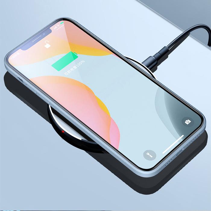 iPhone13 ケース 背面型強化ガラス カバー トラップホール付き 側面TPU ワイヤレス充電対応 マカロンカラー｜zaizai｜11