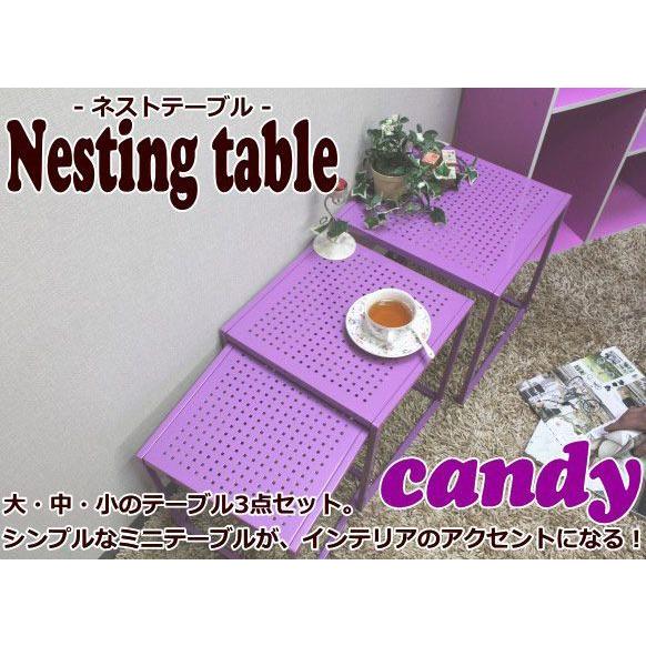 かわいいネストテーブル,サイドテーブル,フラワーテーブル,カーデニングラック,花瓶台,メッシュ天板｜zak-kagu｜02