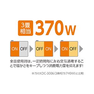 在庫処分　ホットカーペット　コイズミ 3畳相当 KDC-30226 　本体・カバーセット　洗えるカバー・ダニ退治・切り忘れ防止　離島別途中継料