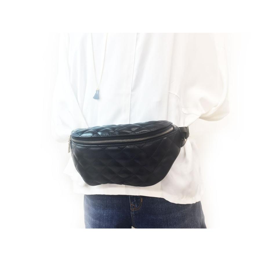 adia ウエストバッグ レディース メンズ おしゃれ キルティング ボディ