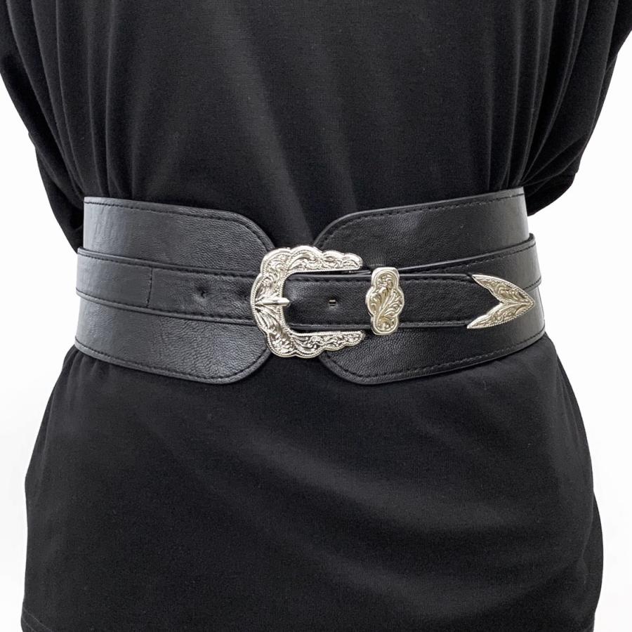 レディース ベルト コルセット サッシュベルト レザー ストレッチ ウエストマーク バックル ママ 送料無料 130 62 130 62 ザッカフロア 通販 Yahoo ショッピング