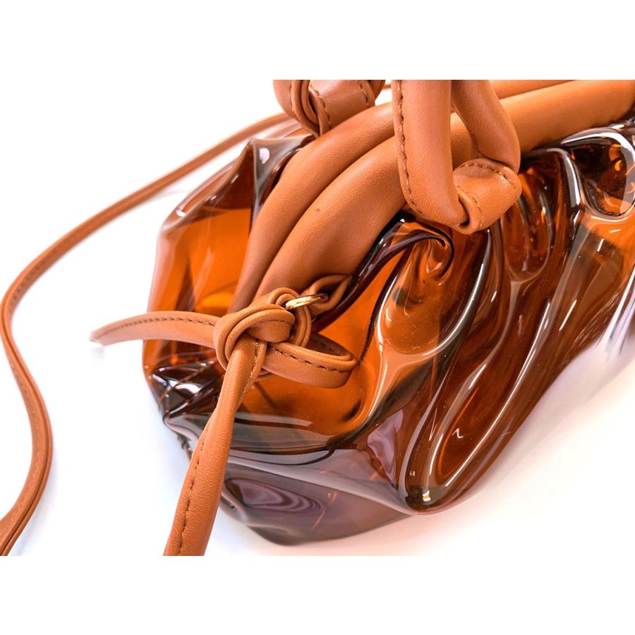 adia クリアバッグ ショルダー おしゃれ 人気 透明 カバン ビニール