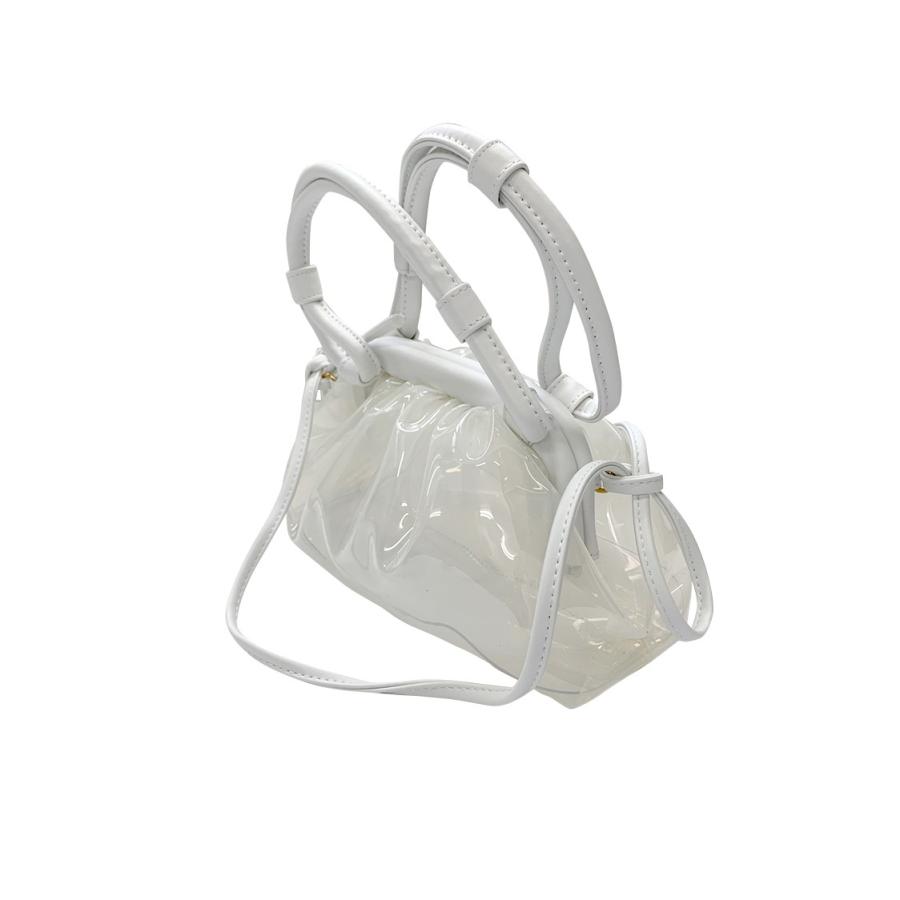 adia クリアバッグ ショルダー おしゃれ 人気 透明 カバン ビニール