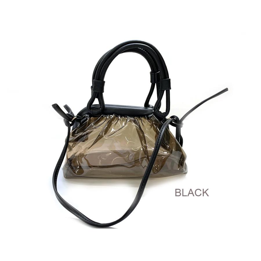 adia クリアバッグ ショルダー おしゃれ 人気 透明 カバン ビニール