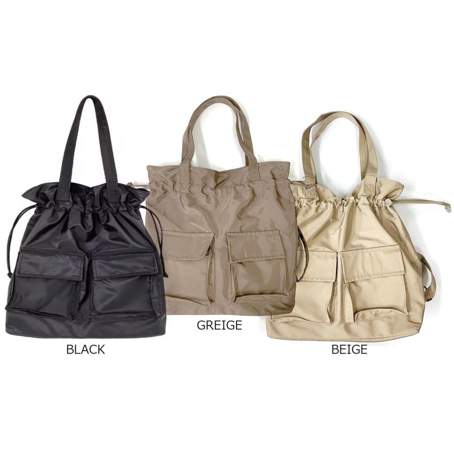 大の里　巾着　バッグ　2点 adia ナイロン 巾着トートバッグ リュック 2way 多機能 前面ポケット