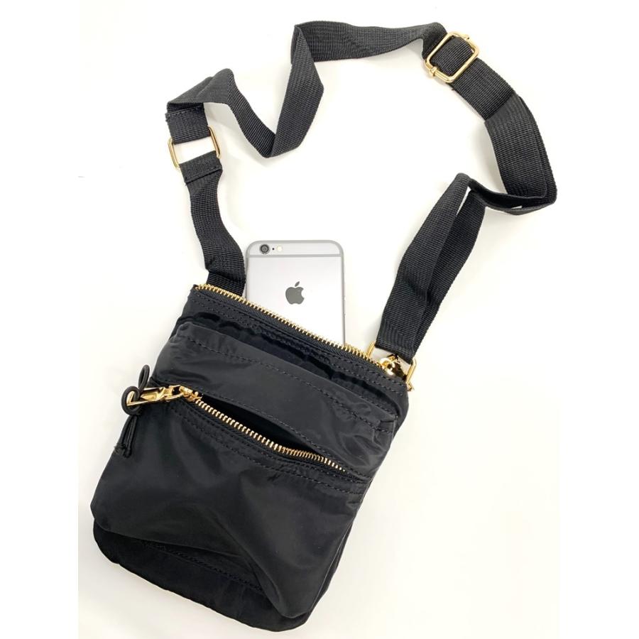adia ナイロンショルダーポーチ レディース スマホポーチ ミニバッグ