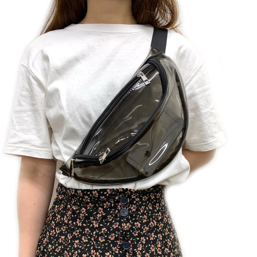 adia ウエストポーチ レディース メンズ おしゃれ かわいい クリアー