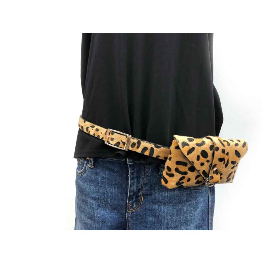 d.i.a.ヒョウ柄 チャーム&ファー付ベルト d.i.a.ヒョウ柄 チャーム&ファー付ベルト