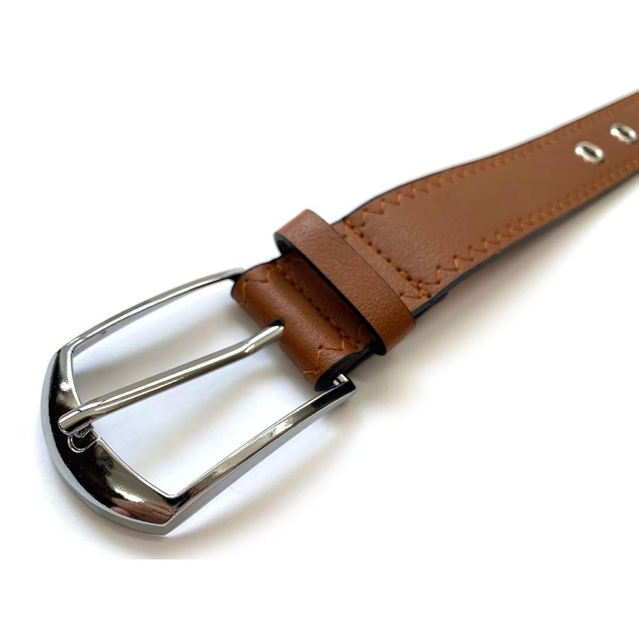 adia ベルト 穴あきベルト ゴルフ おしゃれ メンズ レディース ハトメ