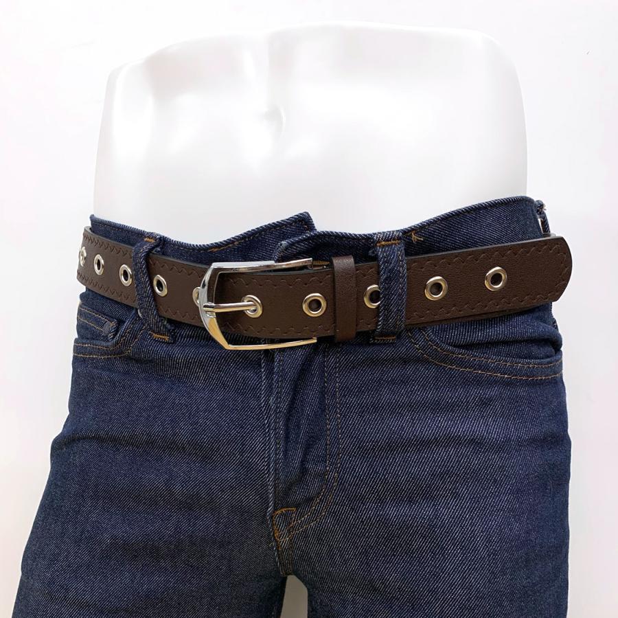 穴あきベルト ゴルフ おしゃれ メンズ レディース ハトメ 金属穴 革 皮 レザー 金具 学生 制服 スポーツ フリーサイズ ロック パンク 送料無料 Sp4 Sp 4 ザッカフロア 通販 Yahoo ショッピング