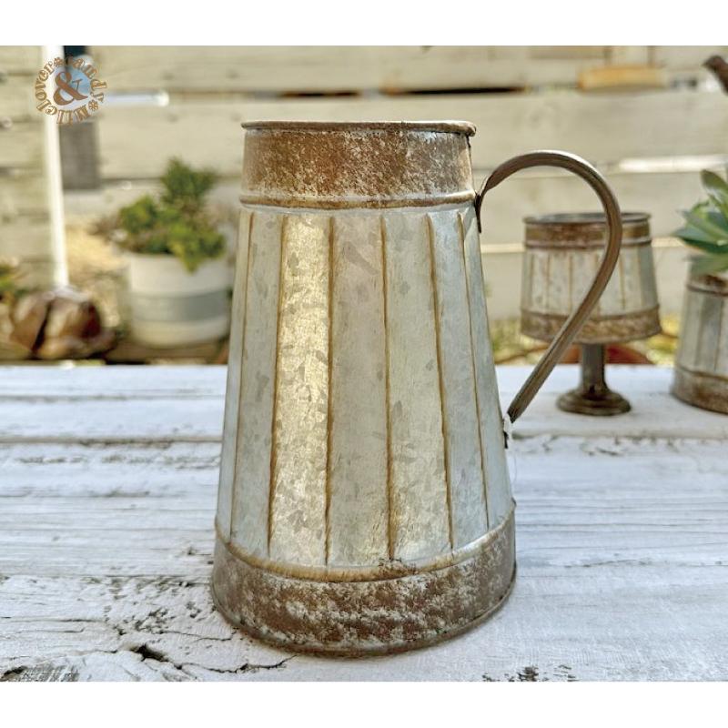 ファイヤーキング ホブネイル ピッチャー フラワーポット ビンテージ ファイヤーキング ホブネイル ピッチャー フラワーポット ビンテージ