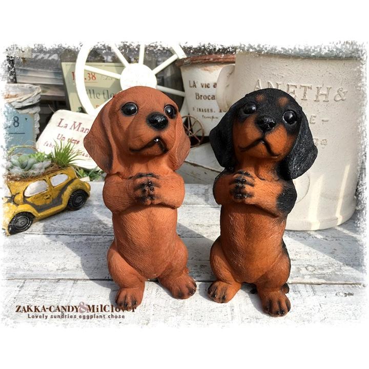 かわいい 犬 わんこ 置物 ガーデン雑貨 ガーデニング お願いドッグl ダックス Ht736 雑貨zakka Candy 通販 Yahoo ショッピング