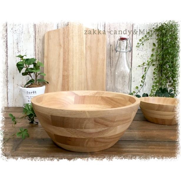 ナチュラルキッチン インテリア 新生活 おしゃれ ナチュラル ラバーウッド サラダボウル2型xl Mar 04 雑貨zakka Candy 通販 Yahoo ショッピング