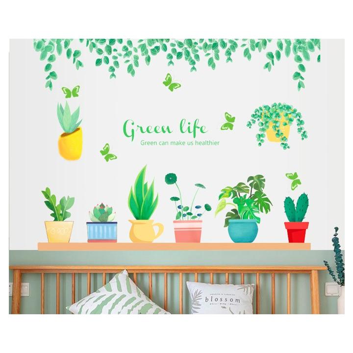 ウォールステッカー Green Life ボタニカル サボテン グリーン 観葉植物 貼って剥がせる 壁紙 Diy 模様替え インテリア おしゃれ かわいい Ne Kin Sk7195 雑貨zakka Candy 通販 Yahoo ショッピング