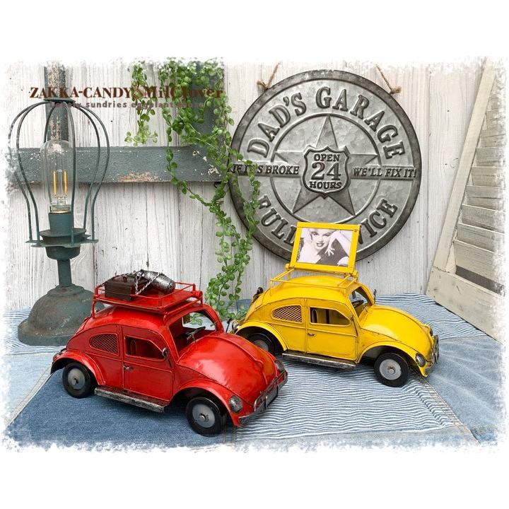 ブリキ クラシック カー ミニフォトフレーム付き アメリカン雑貨 おしゃれ ビートル調 Oo K Mk5069 雑貨zakka Candy 通販 Yahoo ショッピング