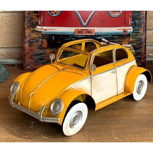 ビートル調 かわいい おしゃれ アメリカン雑貨 置物 ブリキ レトロ オープンカー イエロー Oo K Mk8133y 雑貨zakka Candy 通販 Yahoo ショッピング