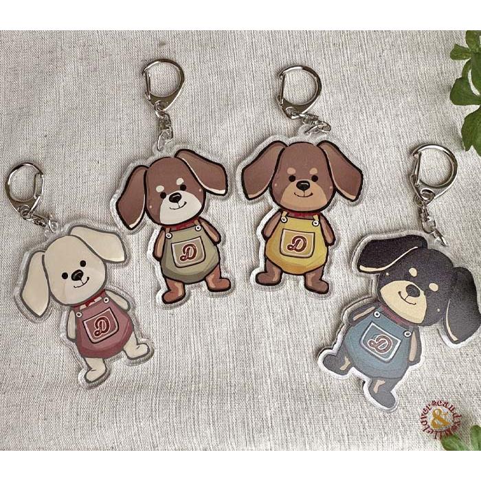 わんこのキーホルダー DOG ロンパースわんこ ダックスフント /   ダックスフンド キーチャーム バッグチャーム 名入れOK オリジナル オーダー｜zakka-candy｜11