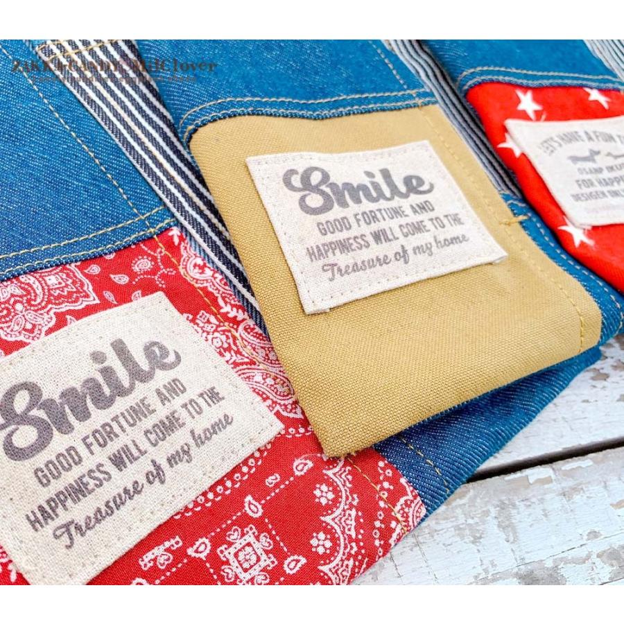 デニムパッチワーク ティッシュケース ボックスカバー / ハンドメイド