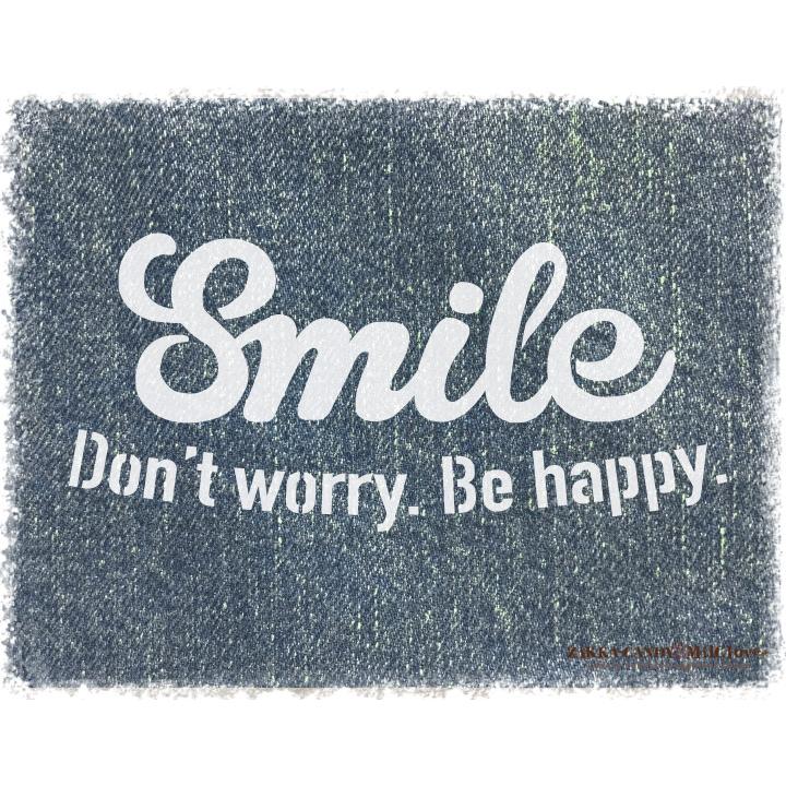 オリジナル ステンシルシート Smile 2枚セット / メール便OK