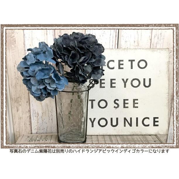 デニム フェイクグリーン 造花 紫陽花 あじさい インテリアグリーン おしゃれ インテリア 雑貨 ナチュラル デニム紫陽花 ハイドランジアピック ブルー Ume A 雑貨zakka Candy 通販 Yahoo ショッピング