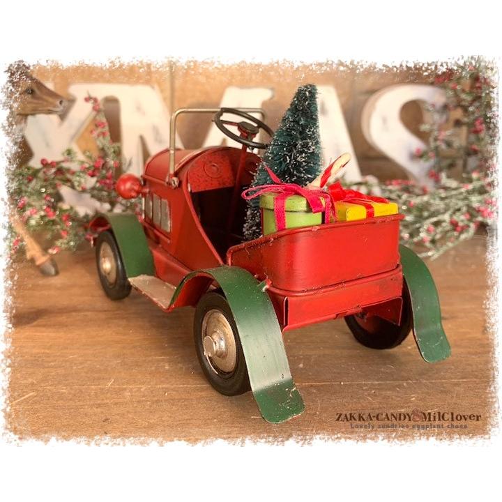 ノスタルジックデコ ティンクリスマスカー レトロカー プレゼントRxG