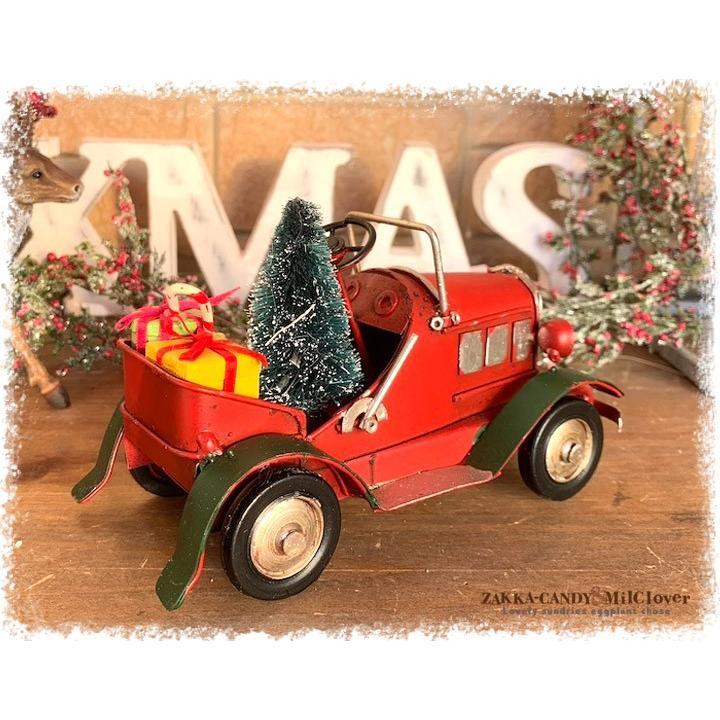 ノスタルジックデコ ティンクリスマスカー レトロカー プレゼントRxG